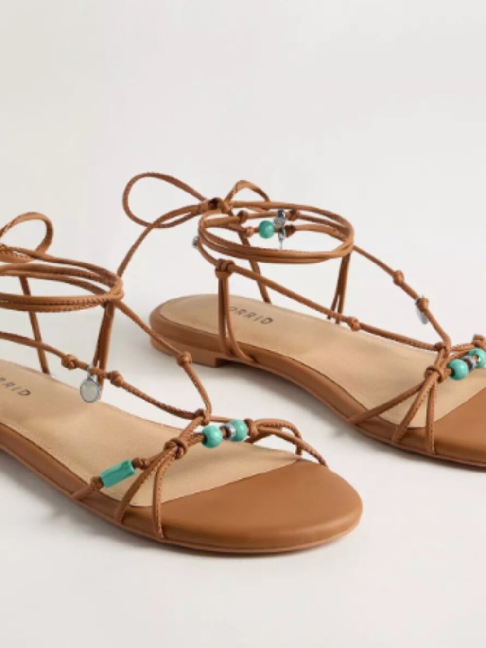 Torrid Beaded Strappy Sandal (WW) Size 10